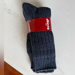 Levi's Men's Blue Socks 2 Pair SHOE SIZE 6-12 ½